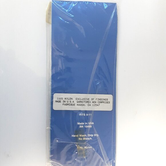 Vintage 1970-80s Denim Look Knee Highs | Made in USA | 100% Nylon NWT Deadstock - Picture 2 of 2